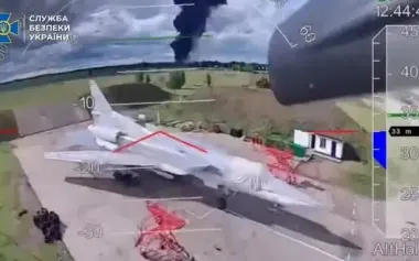 SSU releases unique footage of "Pavutyna" special operation that struck 41 Russian strategic military aircraft. VIDEO