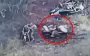 Occupier on quad bike rams two fellow soldiers on motorcycle. VIDEO
