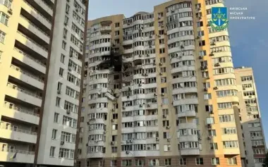 Combined attack on Kyiv: consequences in four districts, three rescuers killed, child among the wounded. PHOTOS