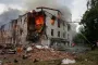 Emergency workers search for survivors after aerial attack on Kharkiv kills 3 