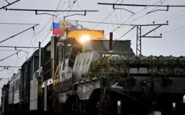 Destruction of locomotive with Russian equipment: unknown object was spotted in images. PHOTO