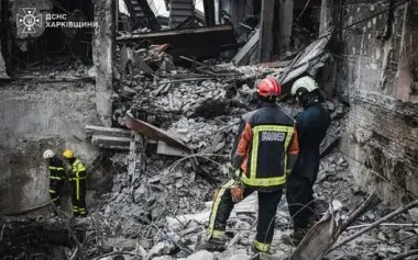Strike on enterprise in Kharkiv on 7 June: bodies of two people recovered from under rubble. PHOTO