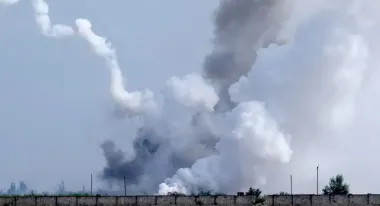 Many explosions thundered in occupied Crimea