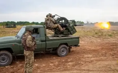 Movement of enemy drones detected over Kyiv region, air defense systems in action