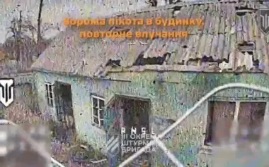 3rd SAB troops strike enemy truck, gun, and occupiers hiding in house. VIDEO