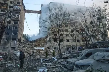 Ракета пройшла дев'ять поверхів: Клименко про удар РФ по будинку на Солом'янці
