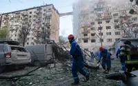 Для ликвидации последствий атаки на Киев привлекли авиацию