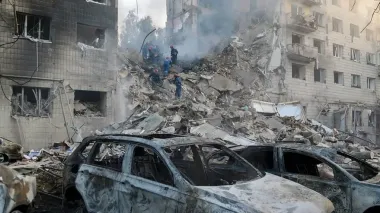 Ballistic missile directly hits nine-storey building in Kyiv