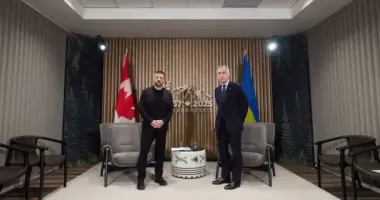 Зеленський зустрівся з прем’єр-міністром Канади Марком Карні на полях саміту G7