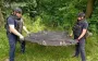 Fragments of a Shahed drone with warhead neutralized in Kyiv region. PHOTO