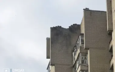 Russians strike Sumy community and Sumy: factory and high-rise building damaged. VIDEO+PHOTOS