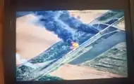 На Запоріжжі у окупантів палає ешелон з паливом