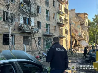 Ночной обстрел Киева: из-под завалов достали тела мужа и жены, — полиция (фото)