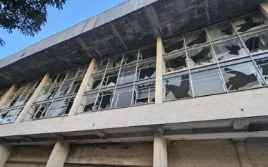 Buildings and dormitories of Sikorsky KPI damaged as result of Russian shelling. PHOTOS