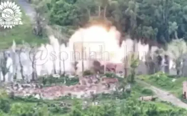 Destruction of bridge in Belgorod region by air strikes. VIDEO