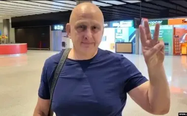 Journalist Yesypenko was released after more than four years in prison in Crimea.
