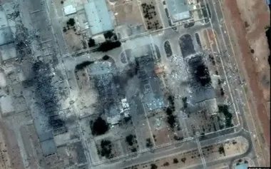 Iran’s nuclear sites after U.S. airstrikes. SATELLITE IMAGES