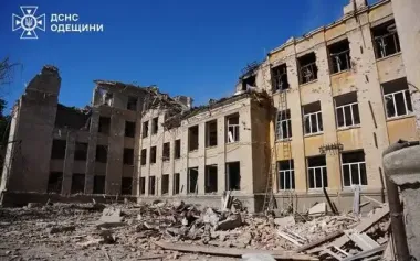 Search and rescue operations complete after Russian strike on lyceum in Bilhorod-Dnistrovskyi: 3 killed, 14 injured. PHOTO