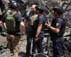 Ukraine war briefing: Russian attack on eastern region kills at least 19 as Zelenskyy flies in for Nato summit