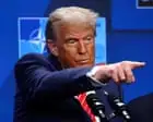 Trump shows concern for worried BBC Ukraine reporter during press conference – video