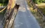 Temporary crossing point set up near destroyed bridge in Zakarpattia Oblast