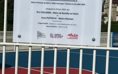 Stadium named after Hero of Ukraine Oleksandr Tsebrii was opened in Romilly-sur-Seine, France. PHOTOS