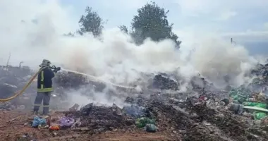 На Житомирщині горіло сміттєзвалище