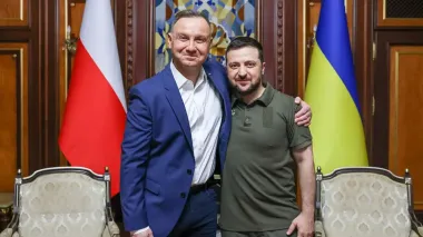 Zelenskyy awards Polish President Duda with Order of Freedom