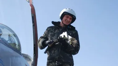 Zelenskyy posthumously awards title of Hero of Ukraine to F-16 pilot Ustymenko