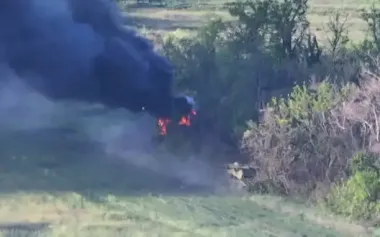 Fighters of 414th Brigade of USF burned down two enemy IFVs. VIDEO