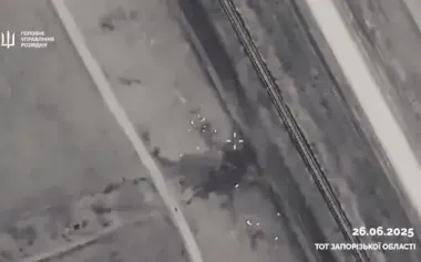 Explosion has been heard on railway in occupied part of Zaporizhzhia region: enemy logistics have been paralysed, - DIU. VIDEO