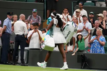 Coco Gauff is out in the first round of Wimbledon with a 7-6 (3), 6-1 loss to Dayana Yastremska