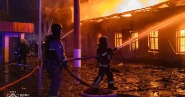 ДСНС показала кадри наслідків удару безпілотників по Харківщині