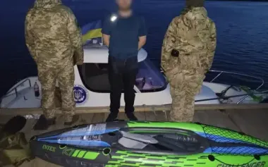 He tried to flee across estuary to Transnistria: "rower" from Kyiv detained in Odesa region – SBGS. PHOTO