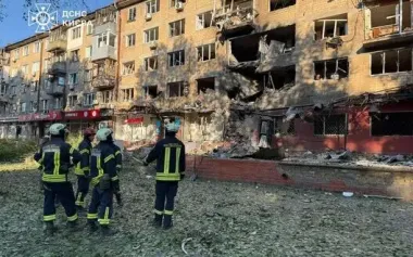 Consequences of combined strike on Kyiv. PHOTOS