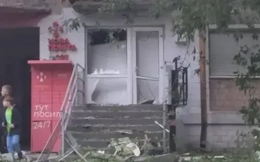 Several branches and sorting depot of Nova Poshta were damaged as result of combined attack by Russian Federation on Kyiv and region. PHOTO