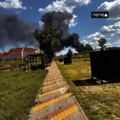 В российском Шебекино от удара беспилотников начался масштабный пожар: куда попали