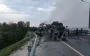 Под Ельцом в России сгорела военная колонна