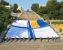 35 на 20 метрів: В Одесі розгорнули рекордний прапор ВМС (фото)