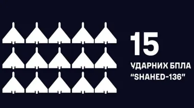 Військові моряки знищили вночі 15 ворожих "Шахедів"