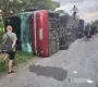 Смертельное ДТП в Днепре: на трассе перевернулся автобус с пассажирами