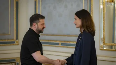 Zelenskyy discusses support for Ukraine, sanction pressure on Russia with President of Swiss National Council