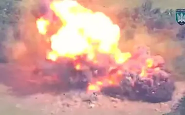 "Madyar’s Birds" destroyed Russian BM-21 "Grad" multiple launch rocket system. VIDEO