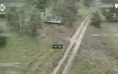 Defence forces hit two armoured MT-LBs and passenger car in southern Ukraine. VIDEO