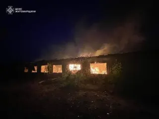 Атака на Житомирскую область: возникли пожары, есть повреждения (фото)
