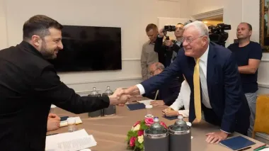 Zelenskyy and Trump’s envoy Kellogg discuss sanctions, weapons and air defence in Rome