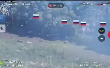 Kamikaze drones drove assault group of five occupiers to their deaths in forest. VIDEO
