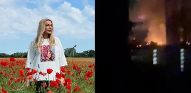 В шаге от катастрофы: Ольга Сумская показала "прилет" из своего окна (фото)