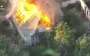 Building sheltering Russian soldiers ablaze in South Slobozhanskyi direction. VIDEO