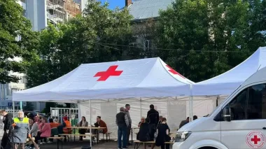 Ukrainian Red Cross Society assisting victims of Russian attacks